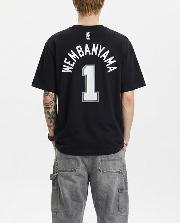 Kaos San Antonio Spurs Nba Men'S T-Shirt - Black