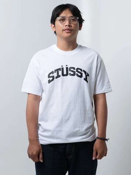 Kaos Block Sport Pigment Dyed Tee White