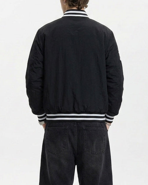 New Era Mlb Wordmark Bomber New York Yankees Black College Jackets