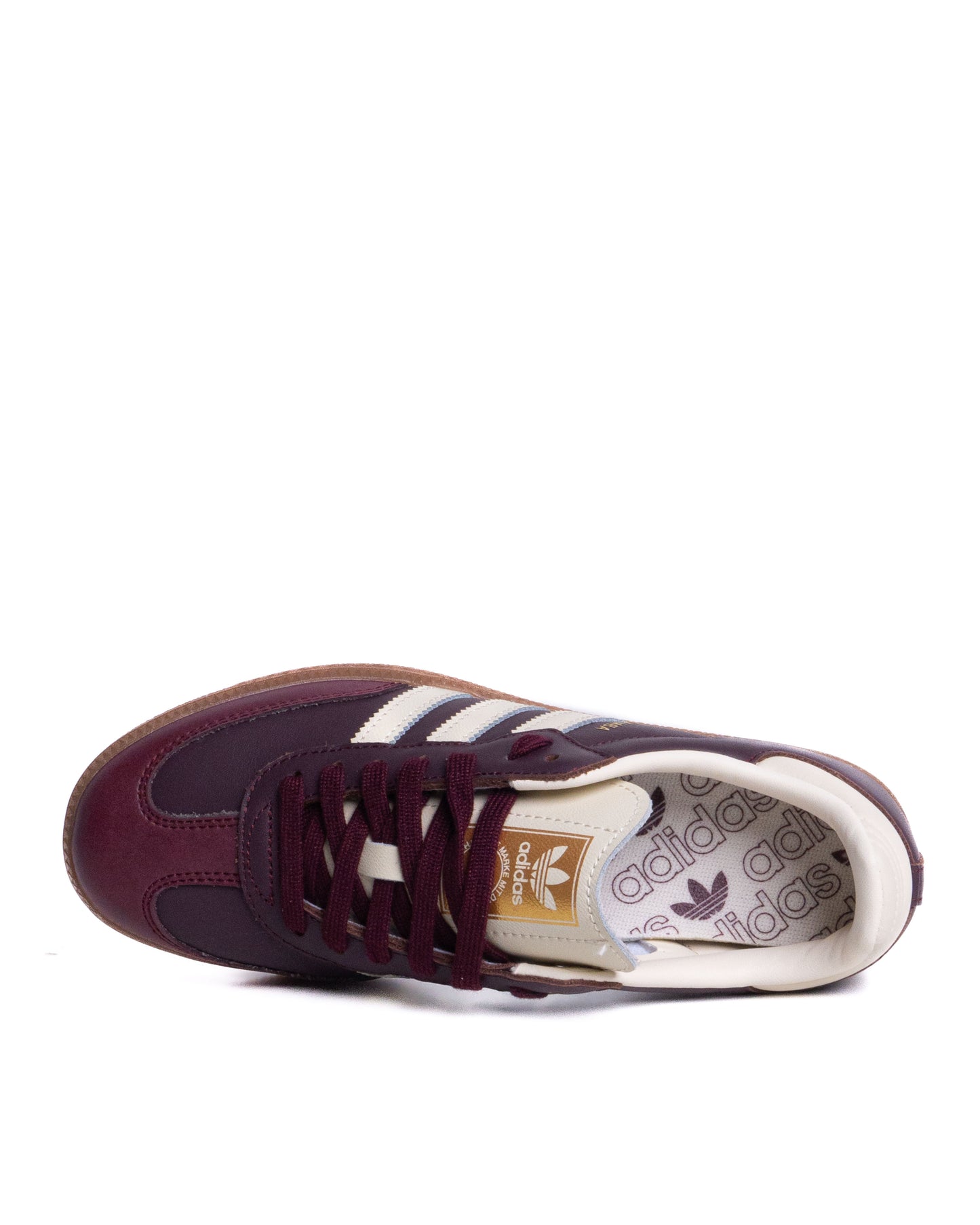 Sepatu Adidas Samba OG Maroon Gold Metallic (Women's)
