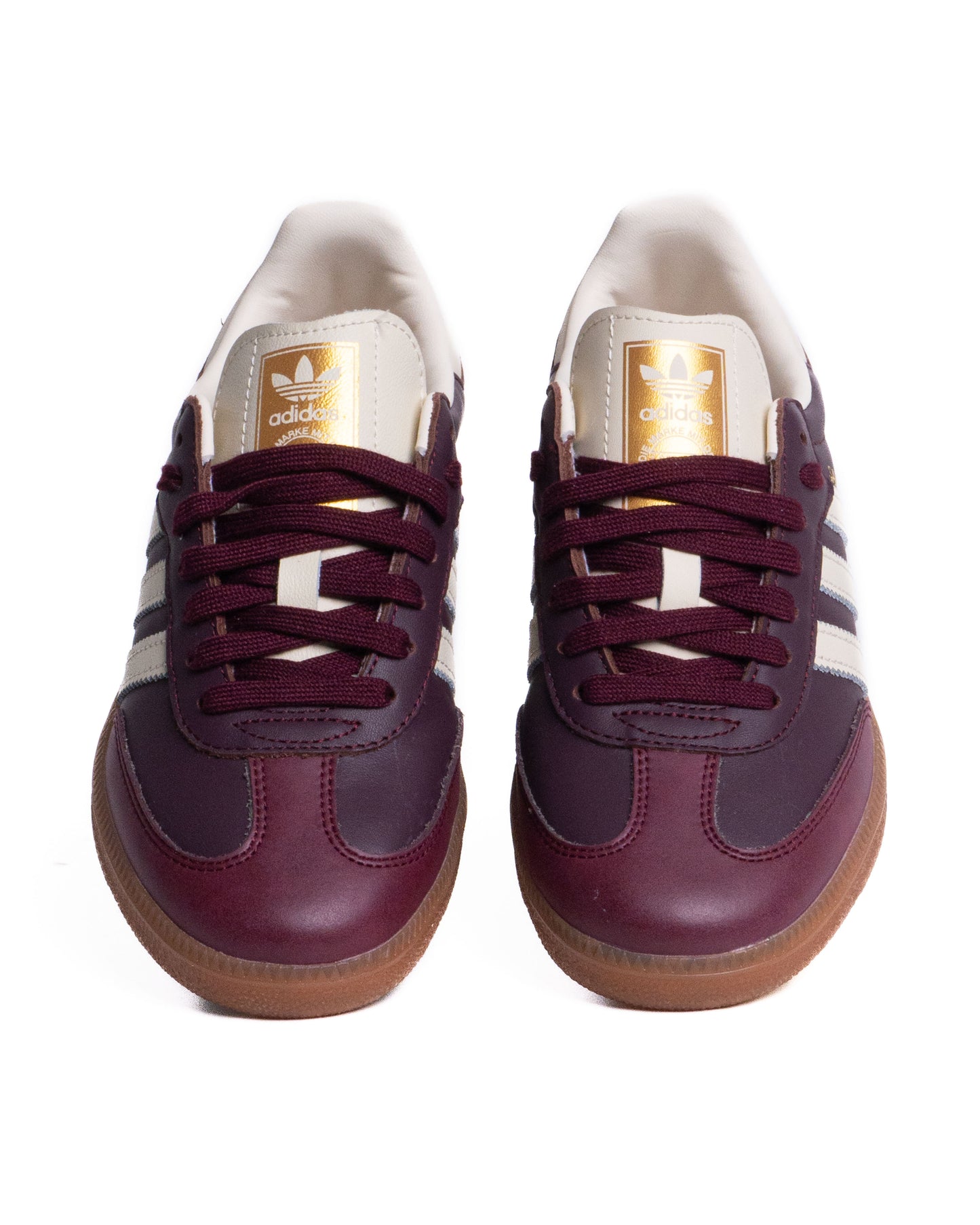 Sepatu Adidas Samba OG Maroon Gold Metallic (Women's)