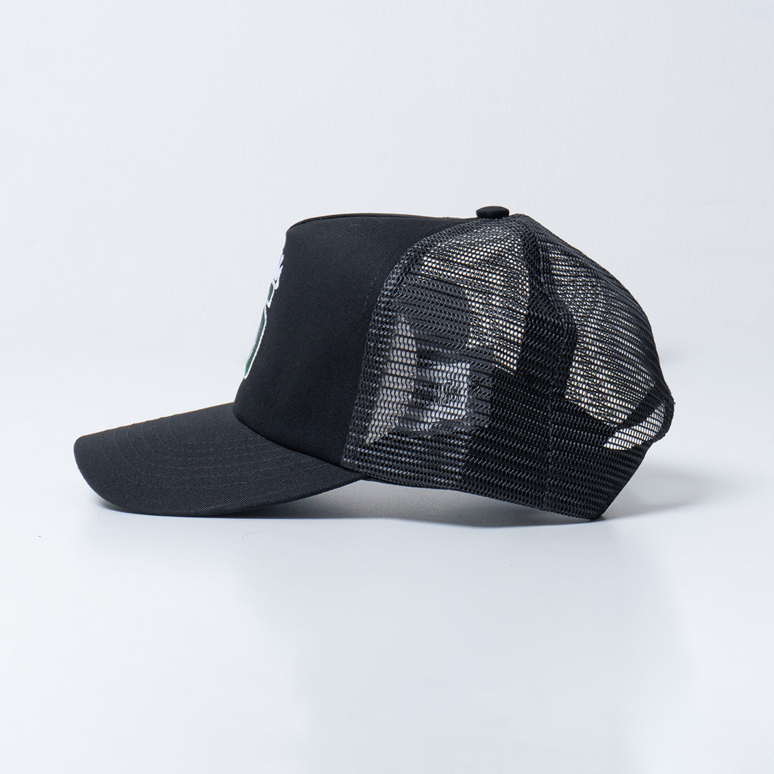 Stussy S Crown Trucker Cap Black Green