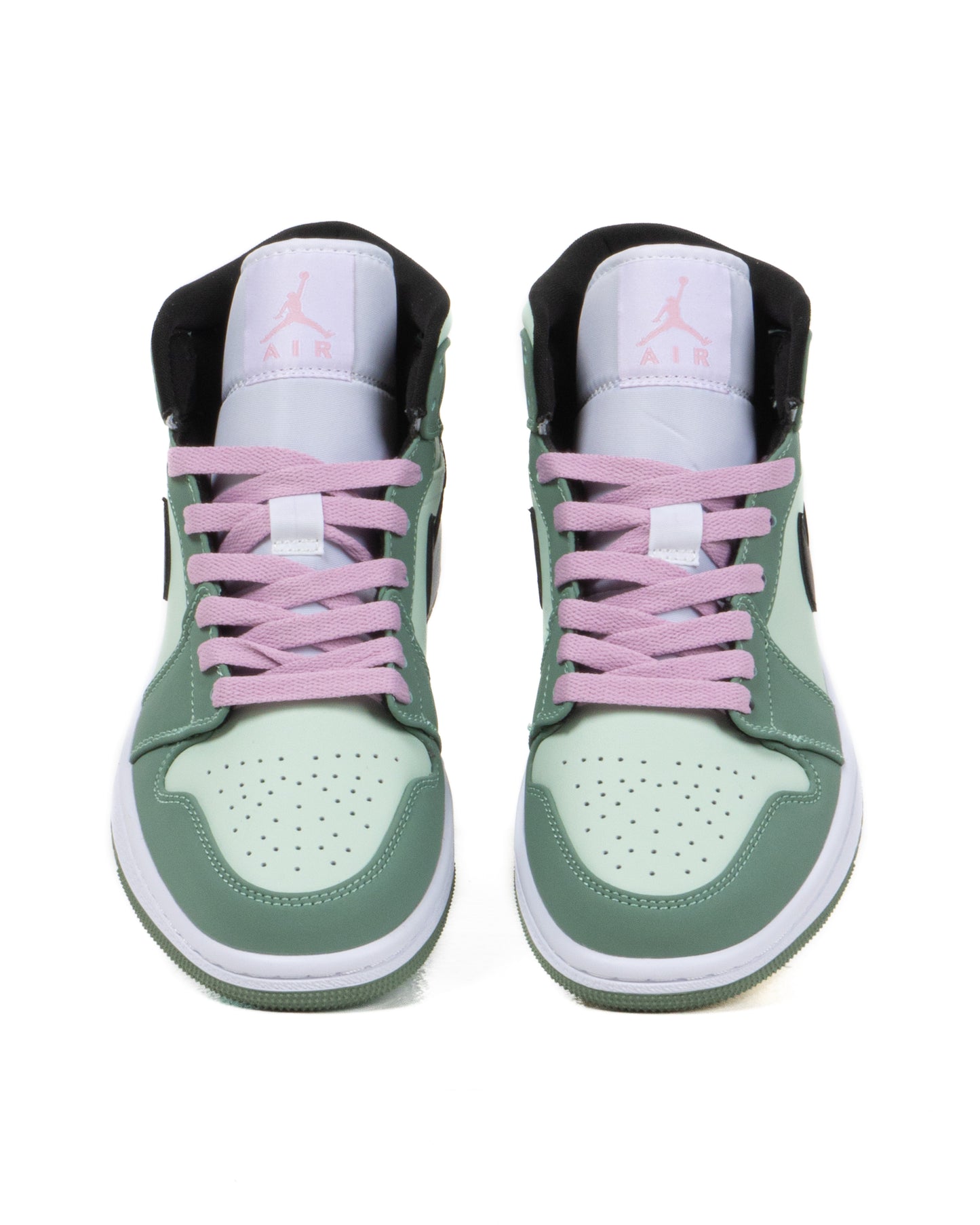 Sepatu Air Jordan 1 Mid SE Dutch Green Black Barely Green