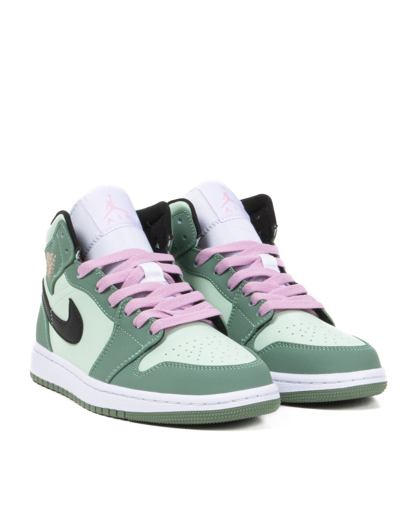 Sepatu Air Jordan 1 Mid SE Dutch Green Black Barely Green