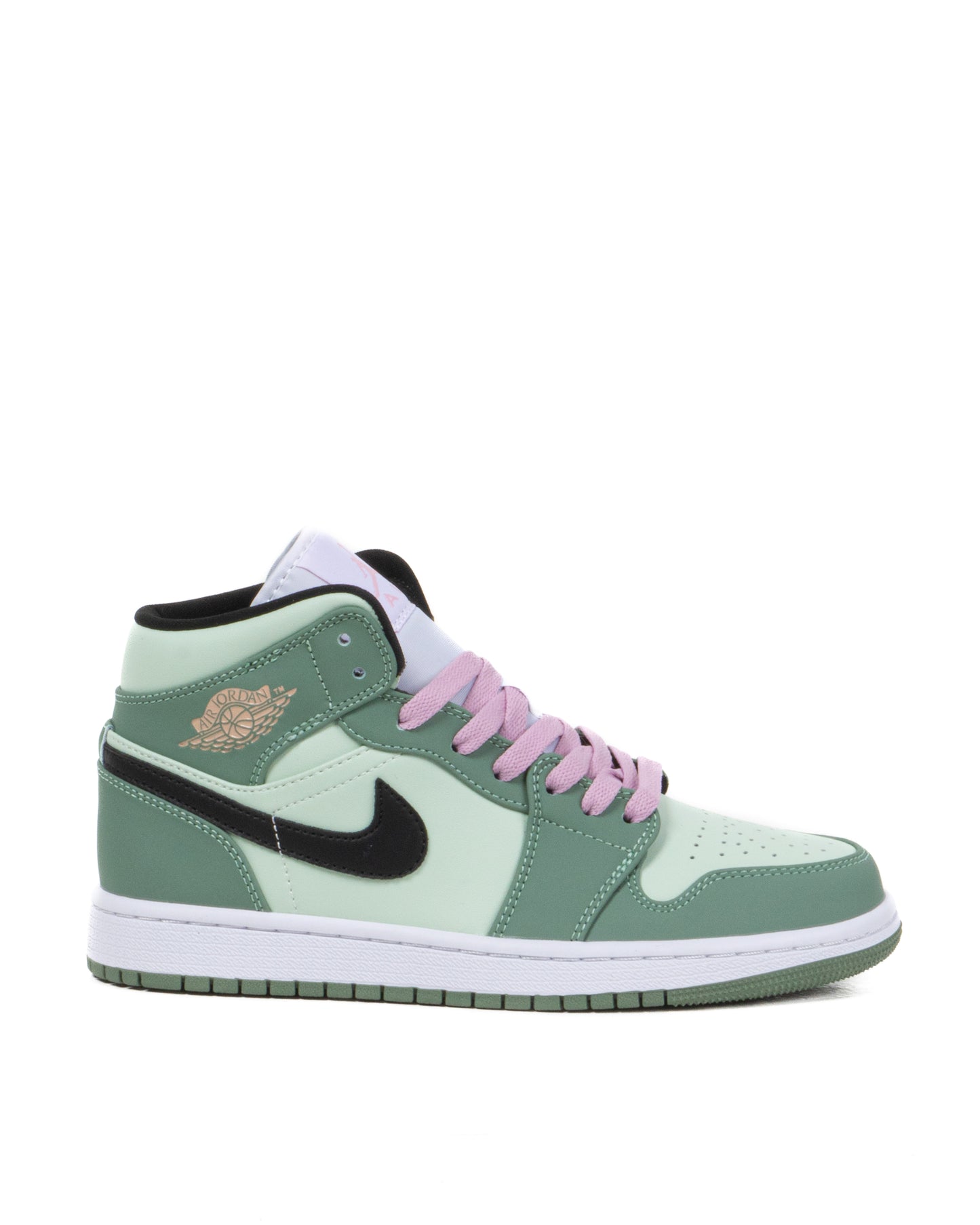 Sepatu Air Jordan 1 Mid SE Dutch Green Black Barely Green