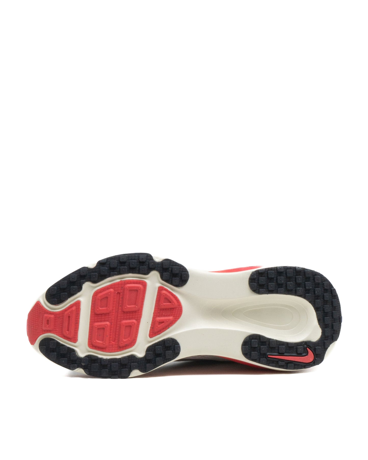 Sepatu Nike Vomero 18 Platinum Tint Siren Red Light Smoke Grey Metallic Pewter