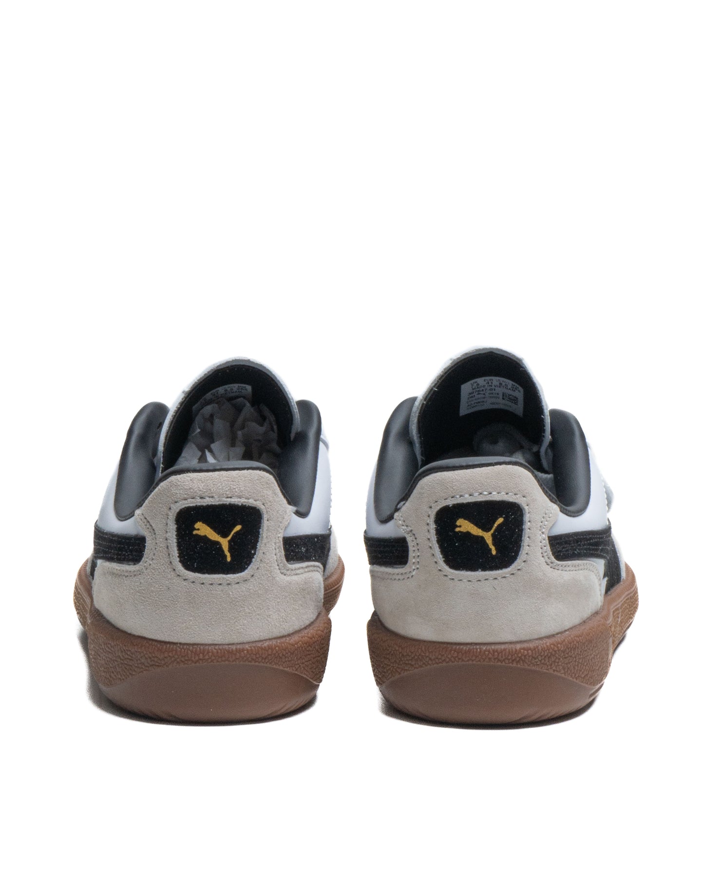 Sepatu Puma Palermo Leather White Vapor Grey Gum 14576A