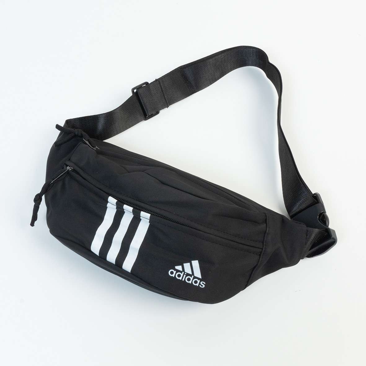 Tas Adidas Waist Bag Three Line Black White