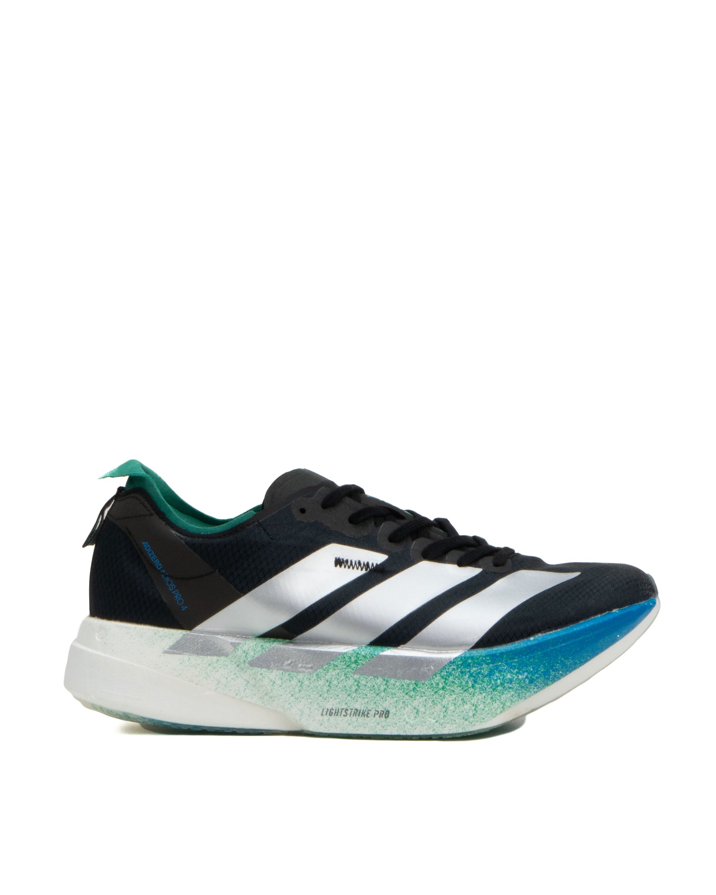 Sepatu Adidas Adizero Adios Pro 4 Core Black Matte Silver Glory Green