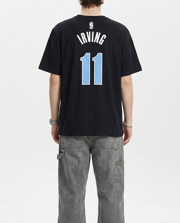 Kaos  Nike Men's Dallas Mavericks Kyrie Irving 11 City Edition N&N T-shirt