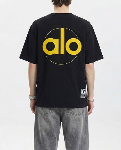 ALO Front Big Logo Black Yellow