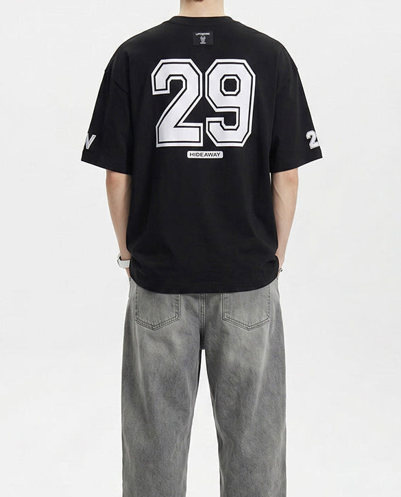 Numbering One Mile Short Sleeve T-Shirt Black