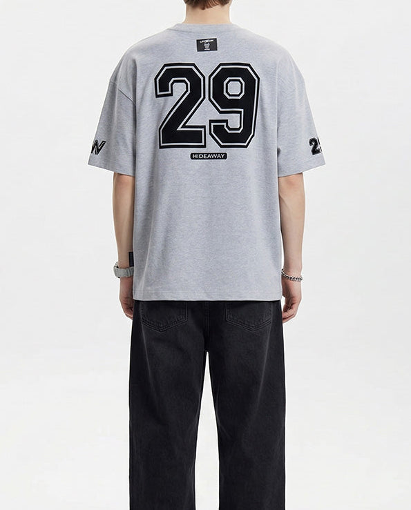 Numbering One Mile Short Sleeve T-Shirt M.Grey