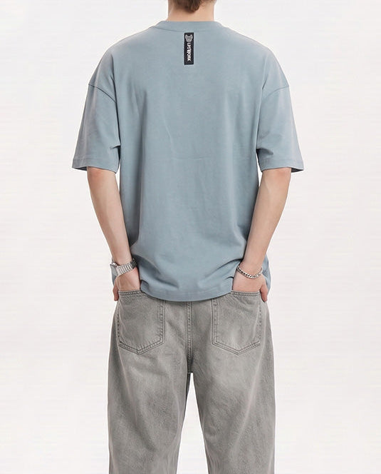 Lifework Hip Dog Tee Denim Blue (Embroidered)