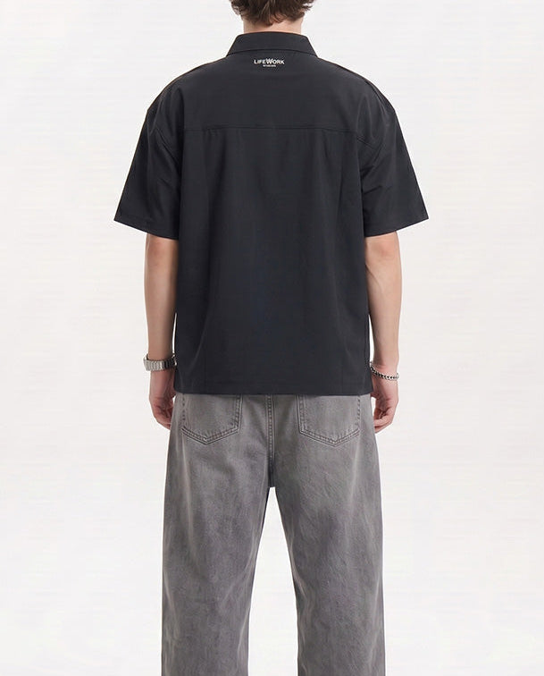 Ripstop N/SP Yokocollar T-Shirt Black