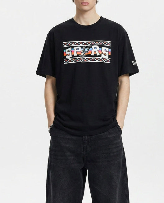 Kaos San Antonio Spurs New Era Black 2022/23 City Edition Brushed Jersey