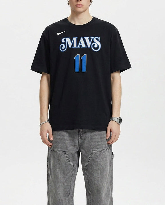 Kaos  Nike Men's Dallas Mavericks Kyrie Irving 11 City Edition N&N T-shirt