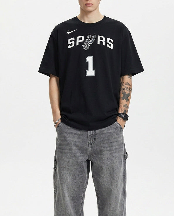 Kaos San Antonio Spurs Nba Men'S T-Shirt - Black