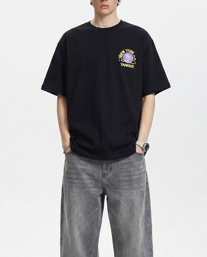 Baju Kaos MLB Like Galaxy Graphic T-Shirt Black
