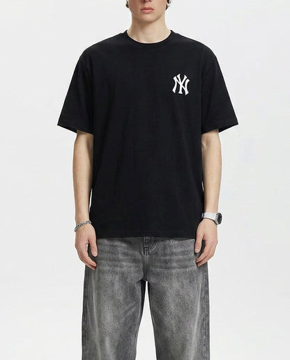 Baju Kaos MLB NY Yankees Mega Logo Tee Black
