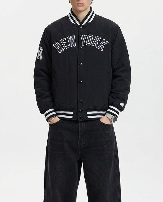 New Era Mlb Wordmark Bomber New York Yankees Black College Jackets