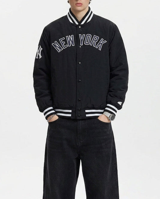 New Era Mlb Wordmark Bomber New York Yankees Black College Jackets