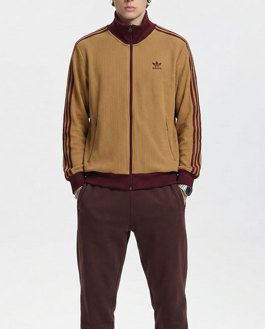 Adidas Knit Track Top Brown