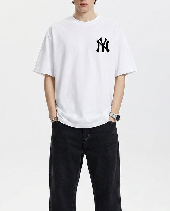 Baju Kaos MLB NY Yankees Mega Logo Tee White
