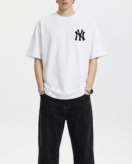 Baju Kaos MLB NY Yankees Mega Logo Tee White