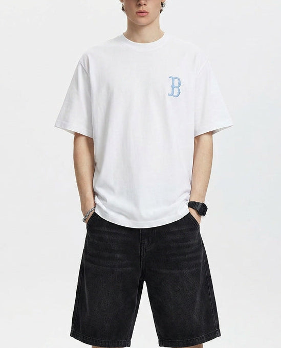 Baju Kaos MLB Boston Red Sox Illusion Clipping Tee White OF