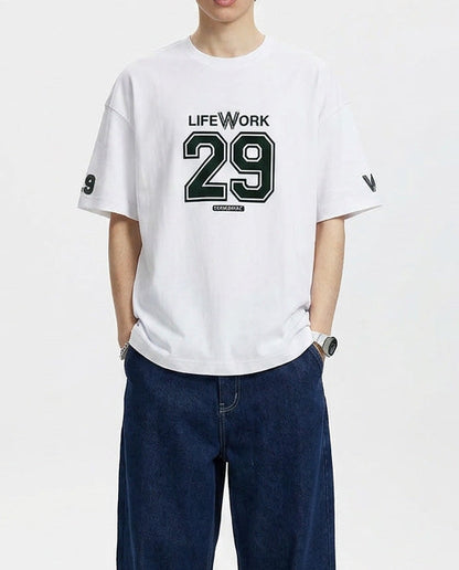 Numbering One Mile Short Sleeve T-Shirt White