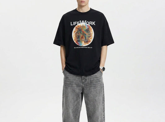 Lifework Planet Logo Short-Sleeved T-Shirt