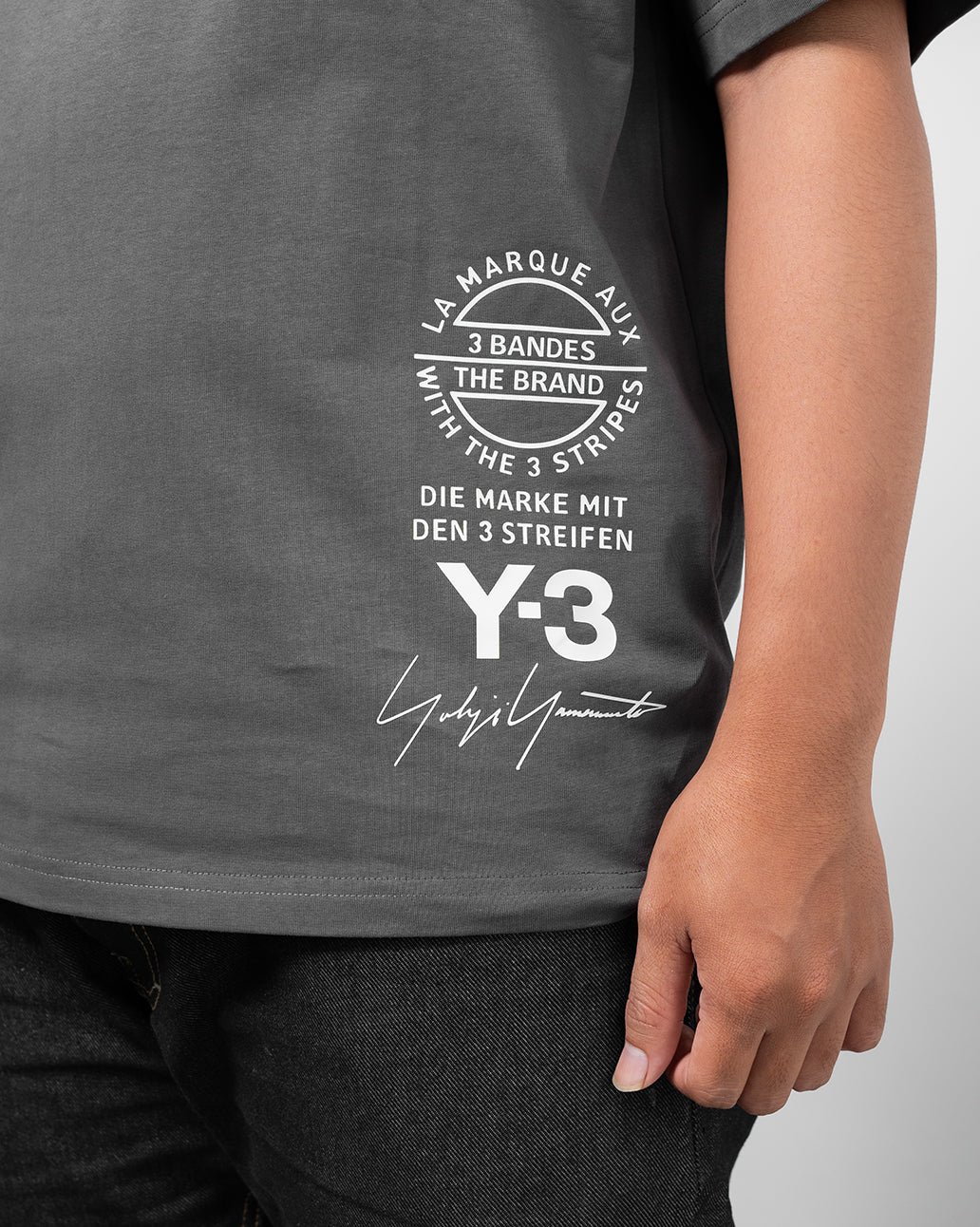 Baju Kaos Y-3 Grey - 63125