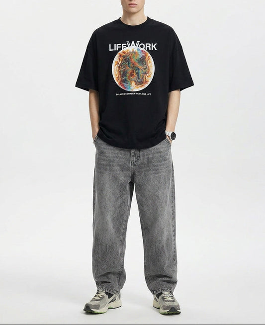 Lifework Planet Logo Short-Sleeved T-Shirt