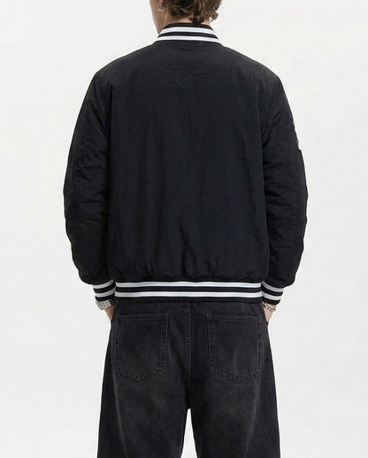 New Era Mlb Wordmark Bomber New York Yankees Black College Jackets