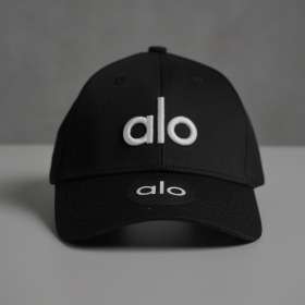 Topi Alo yoga Cap Black/White 90095D00