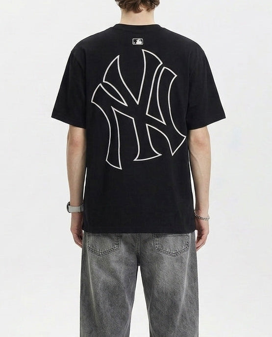 Baju Kaos MLB NY Yankees Mega Logo Tee Black