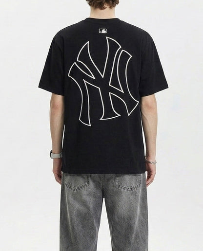 Baju Kaos MLB NY Yankees Mega Logo Tee Black