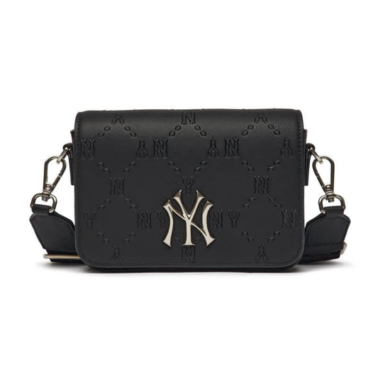 MLB Monogram Diamond Embo MIni Crossbody Bag New York Yankess