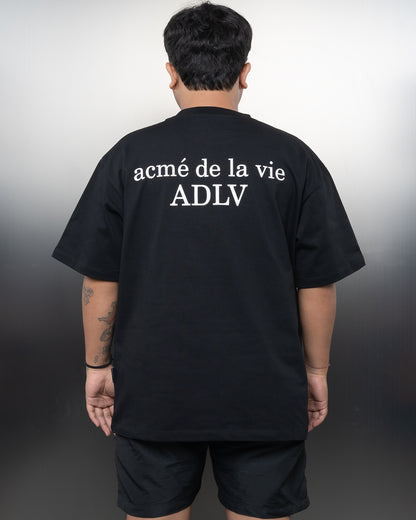 [Acme De La Vie] Adlv Baby Face Pie Boy Black Tee - 63108