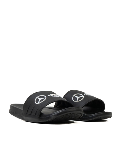 Adidas Adilette Comfort Slides Mercedes-AMG Petronas Formula One Team Core Black