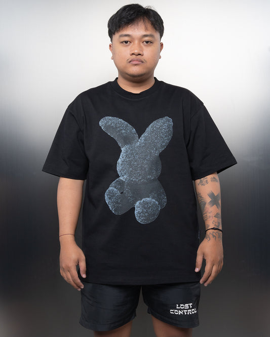 [Acme De La Vie] Adlv Fuzzy Rabbit Black Tee - 63112