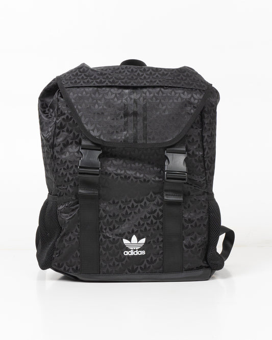 Adidas Trefoil Monogram Unisex Logo Backpack Black