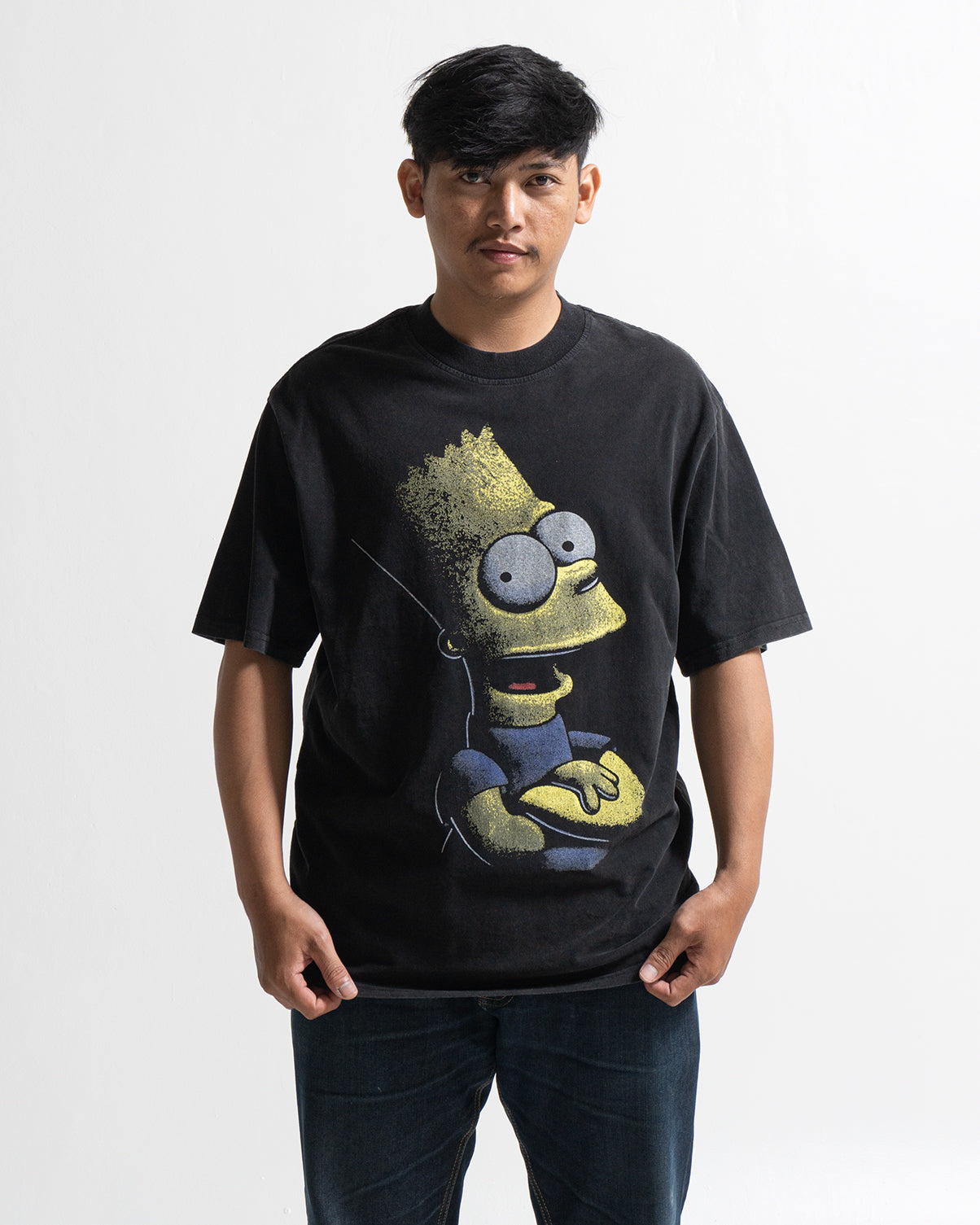 Kaos Vintage 90s Bart Simpson Blackout