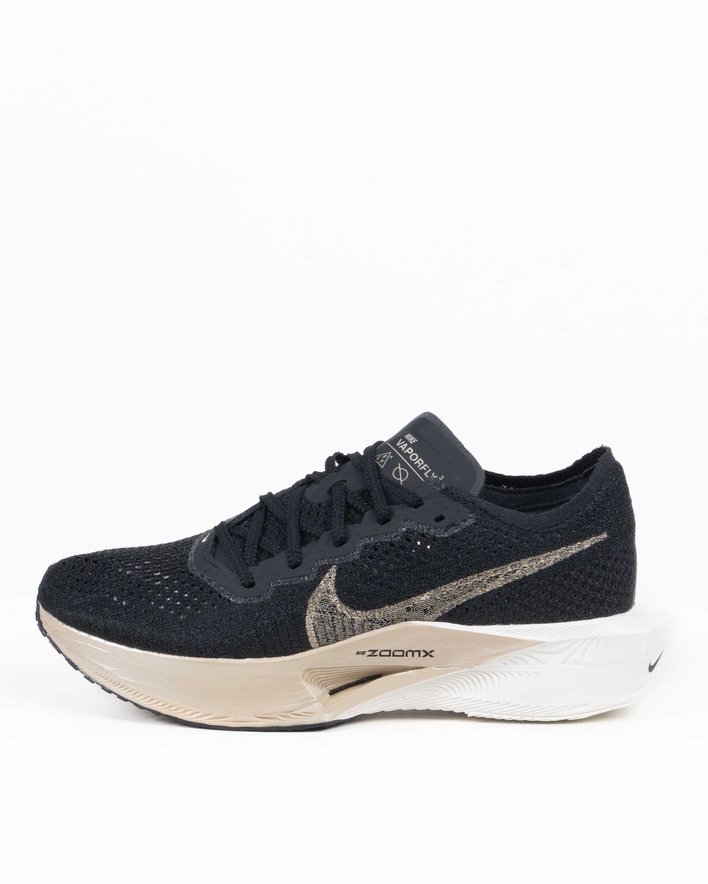 Nike Vaporfly 3 Black/Black/Oatmeal/Metallic Gold Grain - 14497