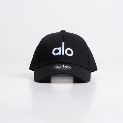 Topi Alo yoga Cap Black/White 90095D00