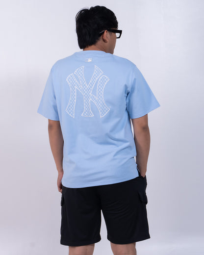 Baju MLB NY Monogram Blue