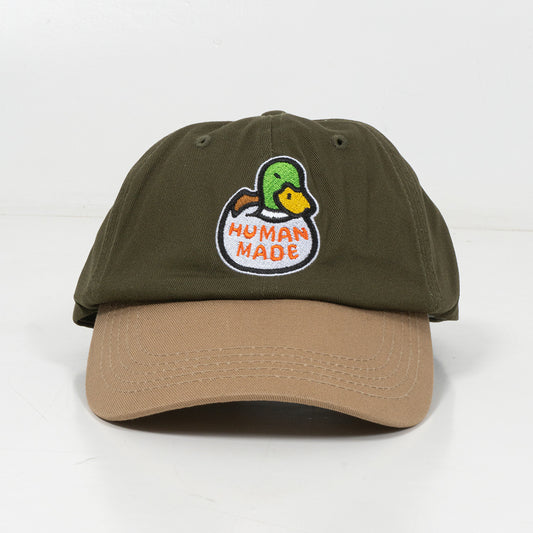 Topi Human Made Duck 6 Panel Twill Cap Olive 90037