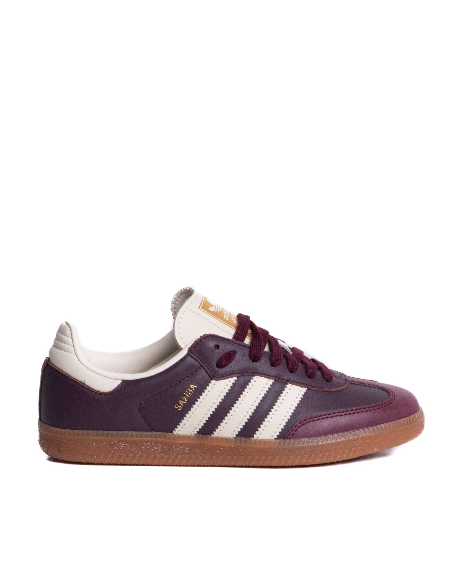 Adidas Samba OG Maroon Gold Metallic (Women's)