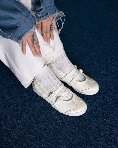 Sepatu Wanita Onitsuka Tiger Mexico Tigress Ivory Cream
